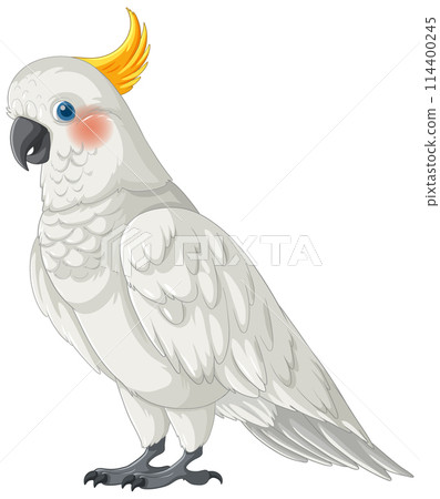 Colorful Cockatoo Vector Illustration 114400245