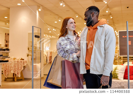 Happy Loving diverse Family at mall . Happy Loving diverse Family at mall . 114400388