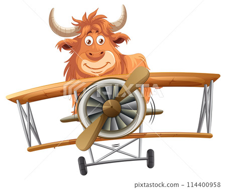 Happy Yak Flying a Vintage Airplane Happy Yak Flying a Vintage Airplane 114400958