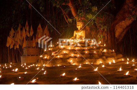Visakha Bucha Day in Chiang Mai ,Thailand Visakha Bucha Day in Chiang Mai ,Thailand 114401318