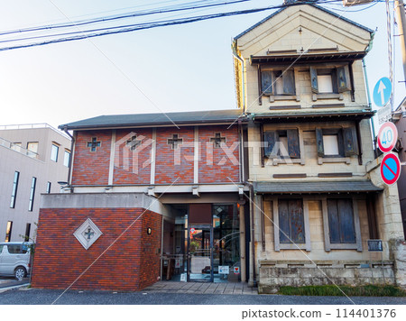 古賀市一座古色古香的復古建築。位於日本栃木縣栃木市渡良瀨水庫。根據拉姆薩爾公約註冊。 2024年 114401376