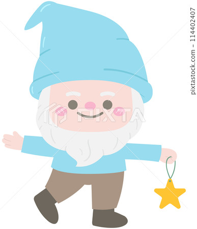 Kids hand drawn cute spring garden gnomes dwarfs characters Kids hand drawn cute spring garden gnomes dwarfs characters 114402407