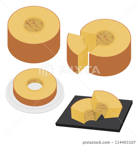Illustration of Baumkuchen 114403107