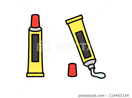 Adhesive illustration set 114403184