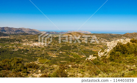 Spanish mountains landscape 114403859