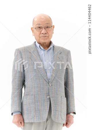 Senior man portrait vertical 114404462