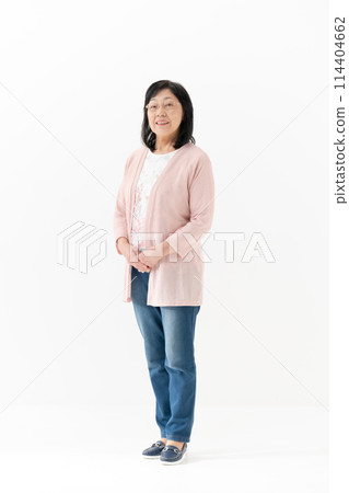 Senior woman portrait, full body, vertical Senior woman portrait, full body, vertical 114404662
