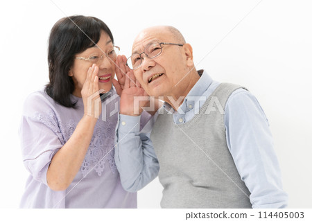 Senior couple hearing loss 114405003
