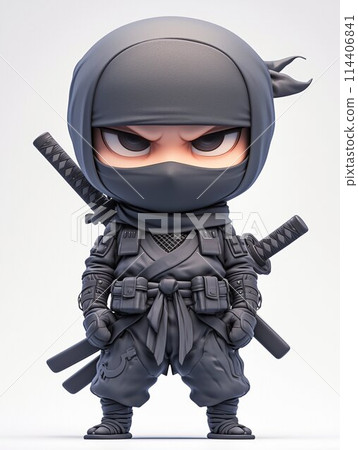 Cute Chibi Ninja AI - Stock Illustration [114406841] - PIXTA