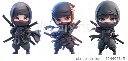 Cute Chibi Ninja AI 114406845