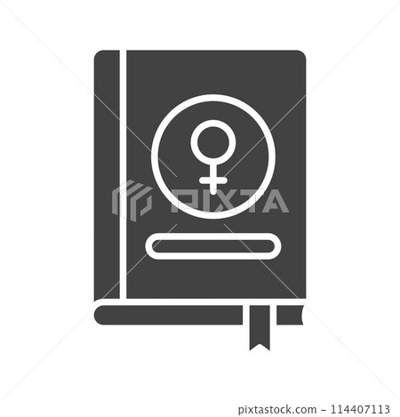 Women Rights Book icon vector image. 114407113
