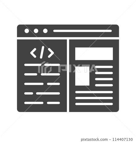 Web Design icon vector image. Web Design icon vector image. 114407130