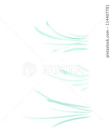 Grass watercolor material 114407781