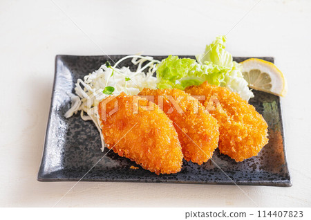 Fried side dish: Cheese chicken cutlet 114407823