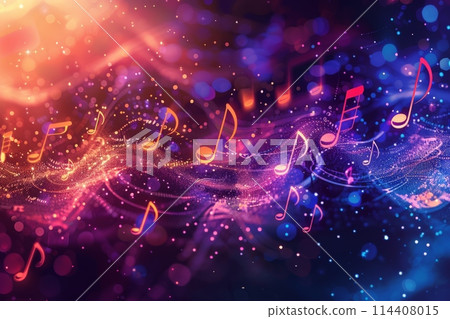 Vibrant Harmony of Music and Color 114408015