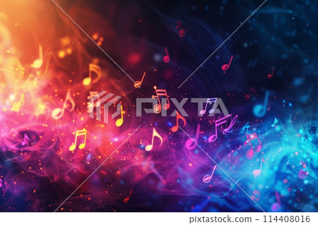 Cosmic Dance of Vibrant Melodies Unleashed 114408016