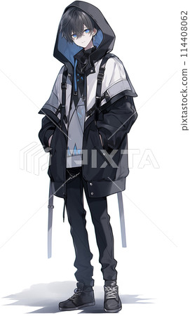 Handsome hoodie boy 114408062