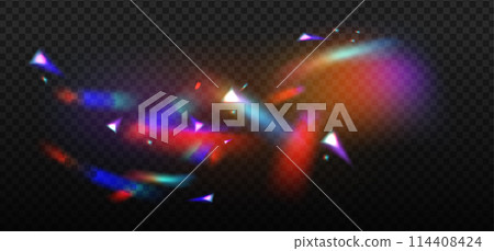 White blue red gem lights. Sparkle rainbow overlay effect. Crystal glow prism. Neon flare. Dimond camera filter. Iridescent or mesh gradient glare. Color spectrum flashes. Vector abstract background White blue red gem lights. Sparkle rainbow overlay effect. Crystal glow prism. Neon flare. Dimond camera filter. Iridescent or mesh gradient glare. Color spectrum flashes. Vector abstract background 114408424