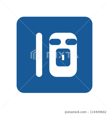Mini sign color illustration: Parallel parking Mini sign color illustration: Parallel parking 114409682