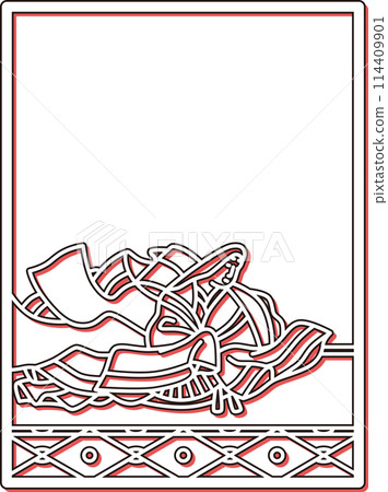 Simple color shadow Hyakunin Isshu Nijoin Sanuki 114409901