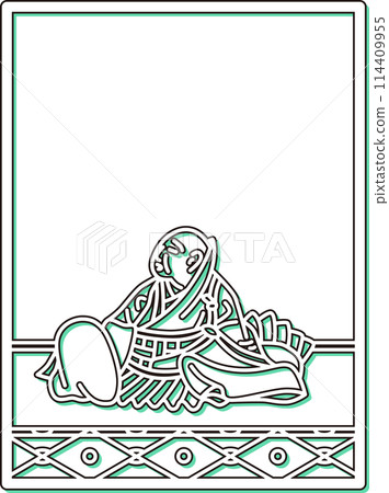 Simple color shadow Hyakunin Isshu - Ryosen Hoshi Simple color shadow Hyakunin Isshu - Ryosen Hoshi 114409955