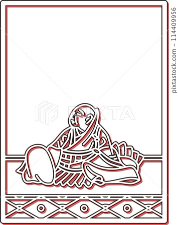 Simple color shadow Hyakunin Isshu - Ryosen Hoshi Simple color shadow Hyakunin Isshu - Ryosen Hoshi 114409956