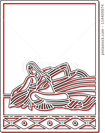 簡約色影百人一州伊勢大輔 114409974