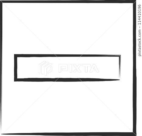 Simple brush-drawn illustration of a stop sign 114410196