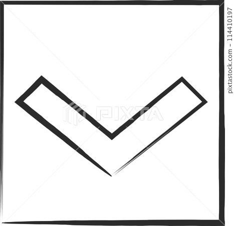Simple sign brush-drawn illustration: Safety zone 114410197