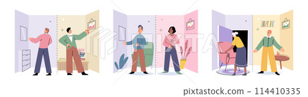 Personal zone vector illustration. Personal boundaries define our comfort zone Attitude plays crucial role in building confidence Taking control our lives is essential for personal growth Psychology 114410335