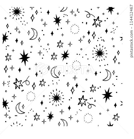 Seamless pattern star glitter 114412467