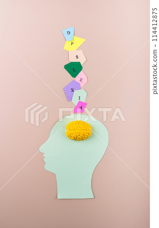 Dyslexia awareness concept with letters 114412875