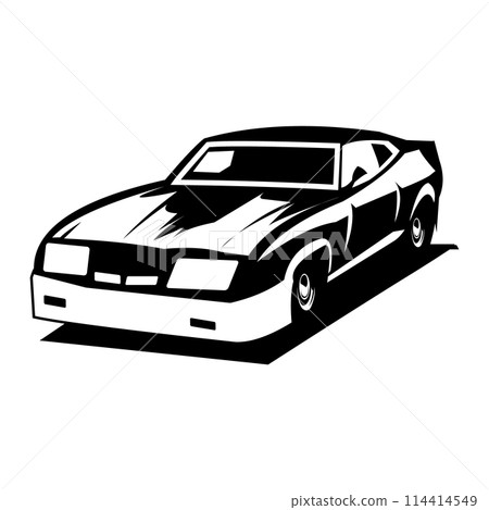 1973 xb GT Ford falcon car logo isolated on white background side view. best for the car industry. vector illustration available in eps 10. 1973 xb GT Ford falcon car logo isolated on white background side view. best for the car industry. vector illustration available in eps 10. 114414549