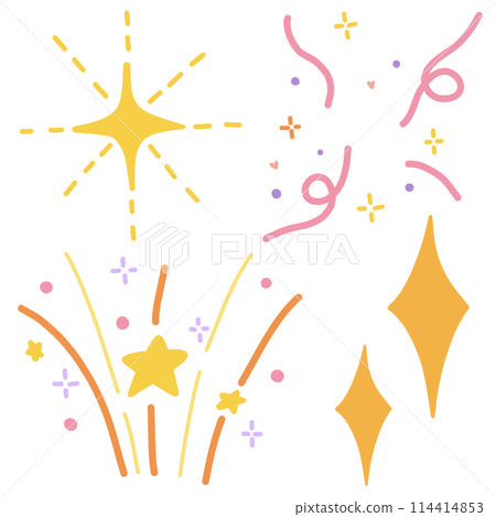 star with confetti star with confetti 114414853
