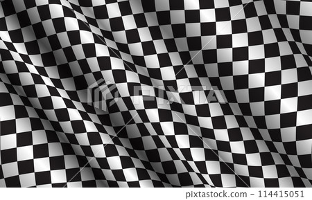 Checkered flag wave flying on white blank space design sport race championship business success background vector Checkered flag wave flying on white blank space design sport race championship business success background vector 114415051