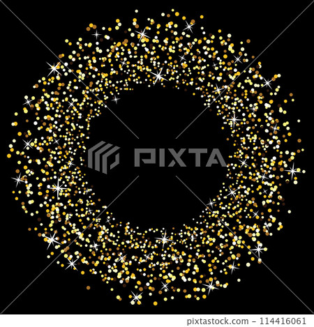 Yellow glitters on black Yellow glitters on black 114416061