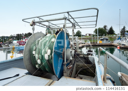 Commercial Fishing Boat Gear at Harbor 114416131