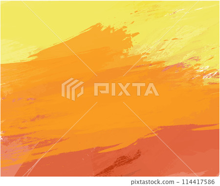 Bright orange universal autumn yellow background with elegant rich warm Thanksgiving and Halloween autumn colors in vector background with artistic texture brush strokes 114417586