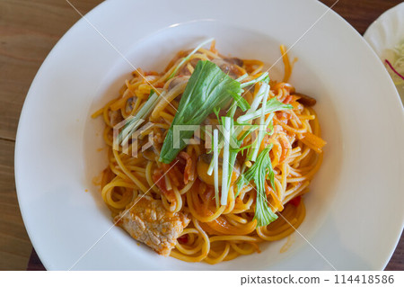 意大利面配番茄醬 意大利面配番茄醬 114418586