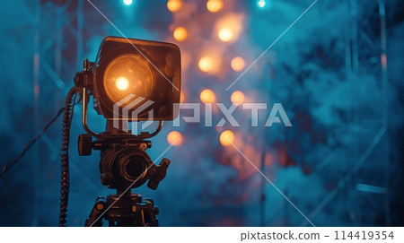 Group of Lights on Stage Group of Lights on Stage 114419354