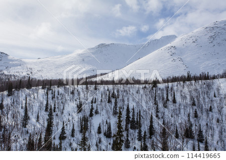 Hibiny mountains, springtime at Russian Nord, sunshine Hibiny mountains, springtime at Russian Nord, sunshine 114419665