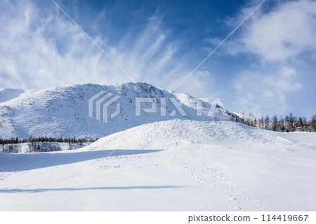 Hibiny mountains, springtime at Russian Nord, sunshine Hibiny mountains, springtime at Russian Nord, sunshine 114419667