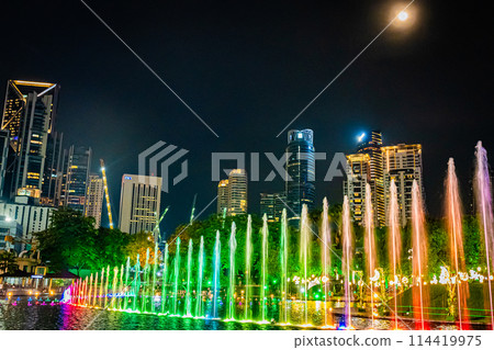 Night view of Kuala Lumpur, Malaysia 114419975