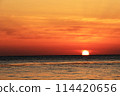 Sunset over the sea 114420656