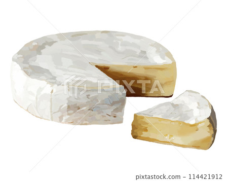 Camembert cheese (whole and pieces) 114421912