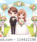 Wedding illustrations 114422196