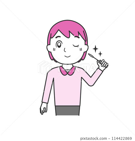 眼睛護理者/上半身/女性 C 眼睛護理者/上半身/女性 C 114422869