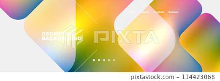 Square internet web page design template. Vector Illustration For Wallpaper, Banner, Background, Card, Book Illustration, landing page Square internet web page design template. Vector Illustration For Wallpaper, Banner, Background, Card, Book Illustration, landing page 114423068