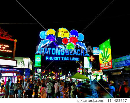 Bangla Road at Patong Beach in Phuket, Thailand 114423857