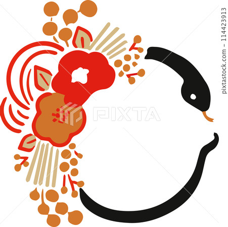 New Year's card 2025 Snake New Year decoration Wreath decoration Year of the snake Snake Modern Hand-drawn Simple Frame Illustration New Year's card 2025 Snake New Year decoration Wreath decoration Year of the snake Snake Modern Hand-drawn Simple Frame Illustration 114423913